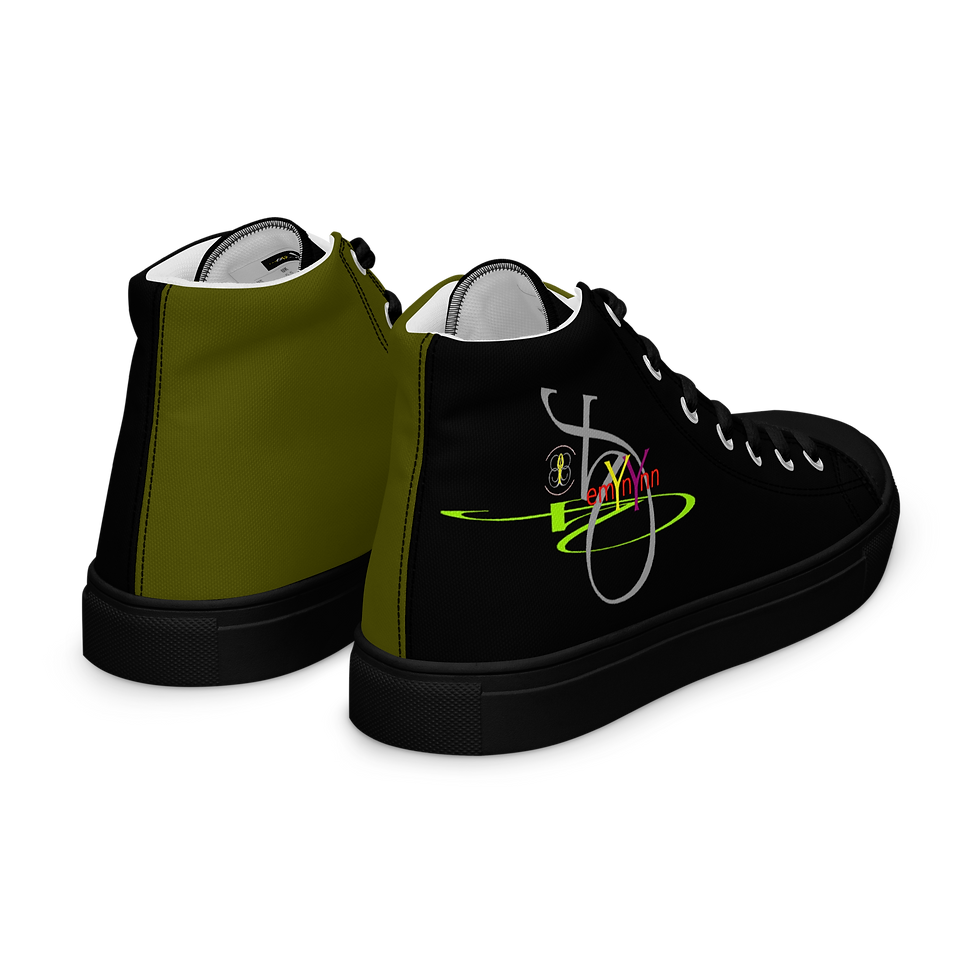 Thumbnail: W: footwear: "FemYnYnn", high-top sneakers .grn/blk