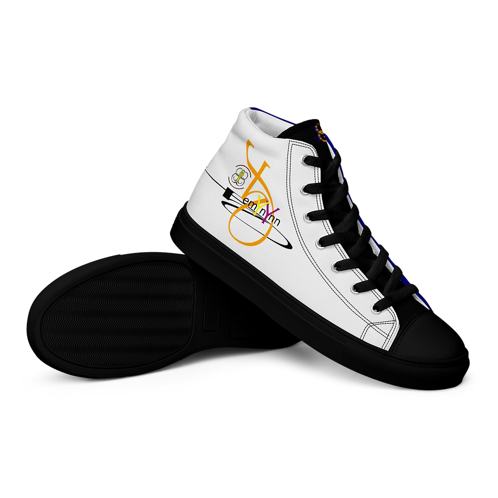 Thumbnail: W: footwear: "FemYnYnn", high-top sneakers .blu/wht