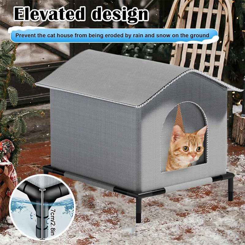 Thumbnail: Waterproof Foldable Outdoor Cat House – Cool Summer Shelter