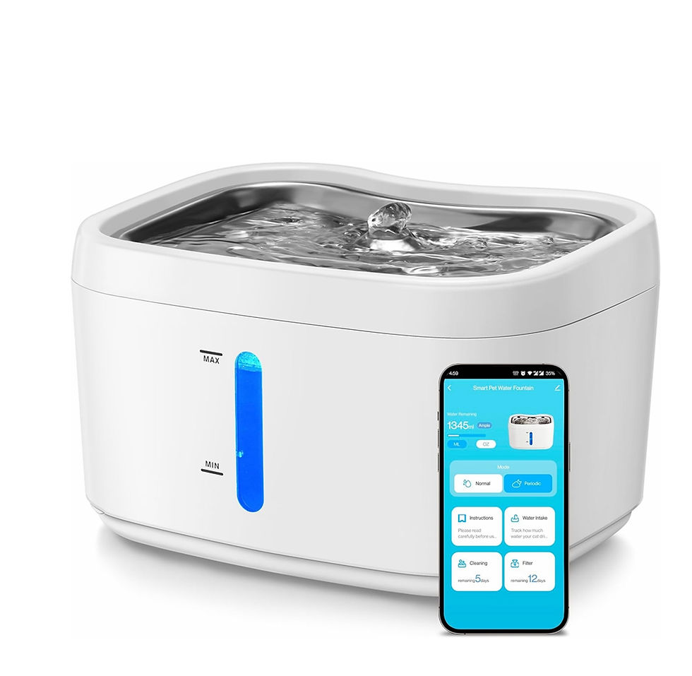 Thumbnail: Smart App-Connected Cat Water Fountain 2.5L – Wireless & Auto