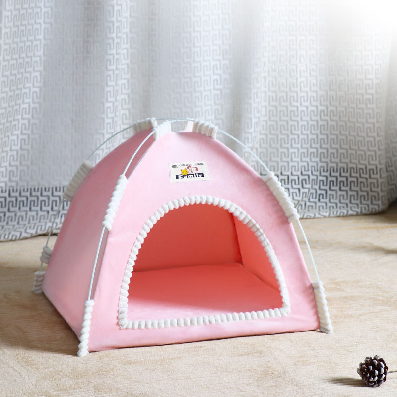 Thumbnail: Foldable Pet Tent House – All-Season Cat & Dog Cave, 12 Variants