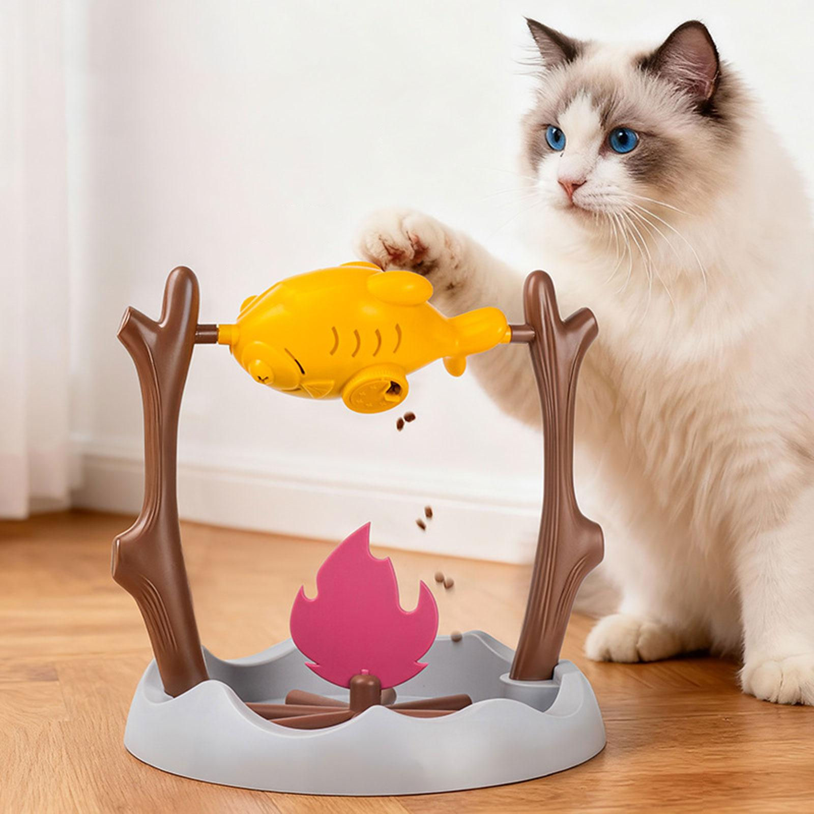 Slow Feeder Cat Toy | Interactive Puzzle Treat Dispenser for Cats & Dogs