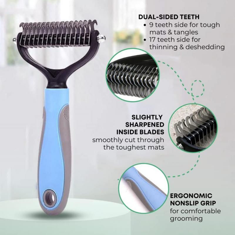 Thumbnail: Pet Hair Removal Comb – Professional Dog & Cat Grooming Brush