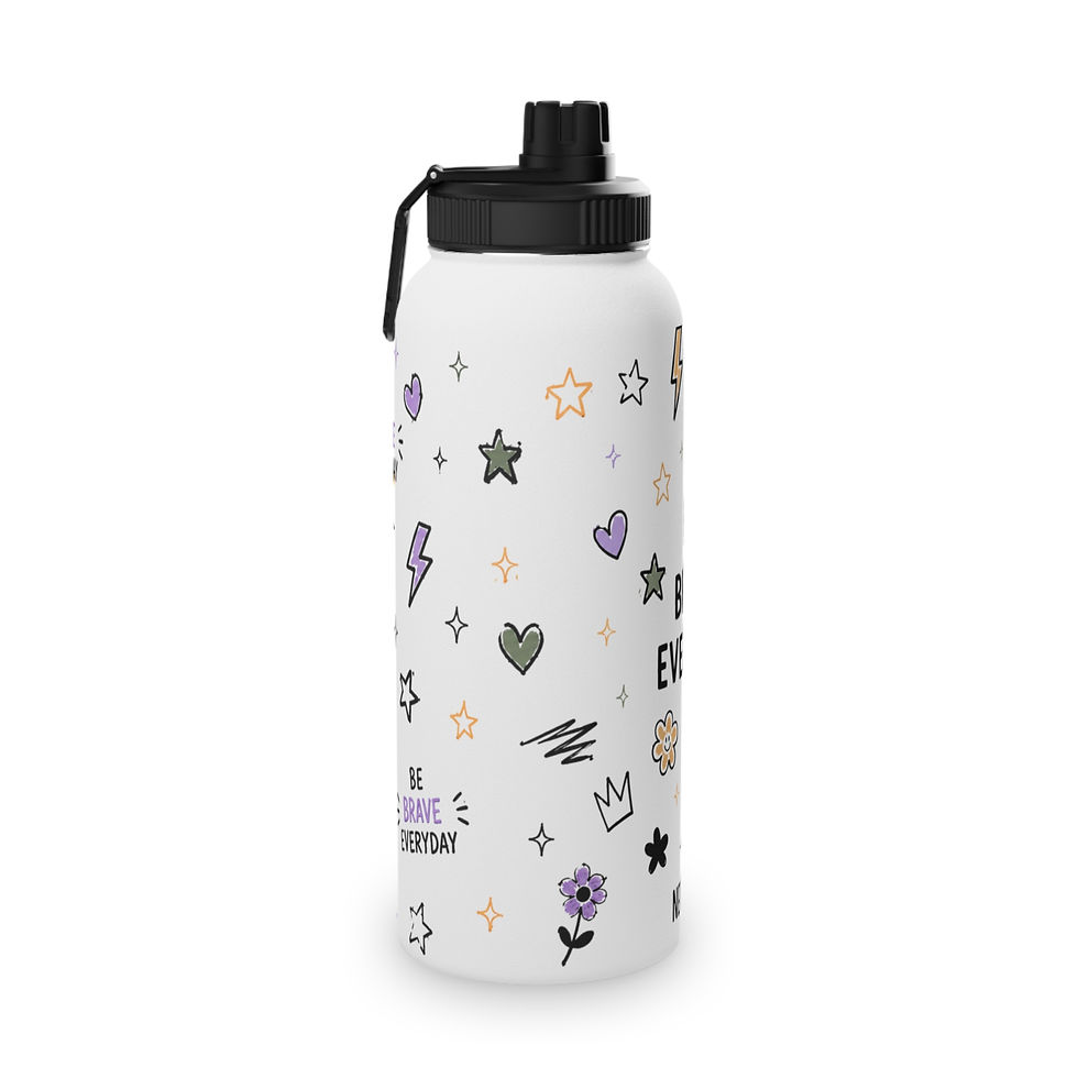 Thumbnail: "Be Brave Everyday" Stainless Steel Sports Bottle