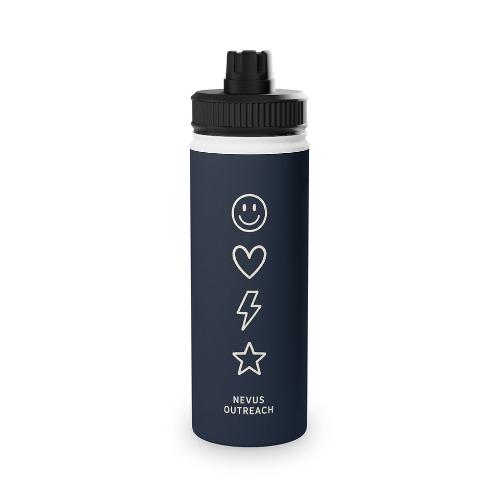 Thumbnail: Smile, Heart, Lightning, Star Stainless Steel Water Bottle