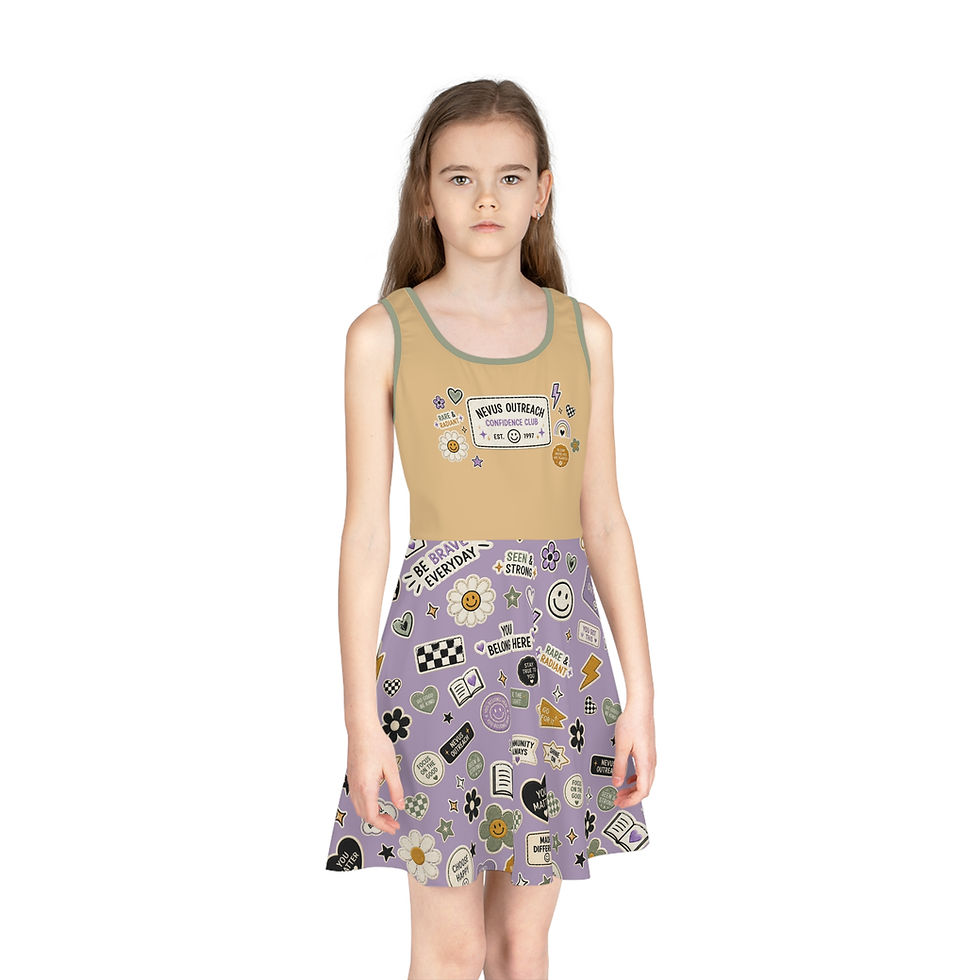 Thumbnail: Girls' Positive Patch Sundress