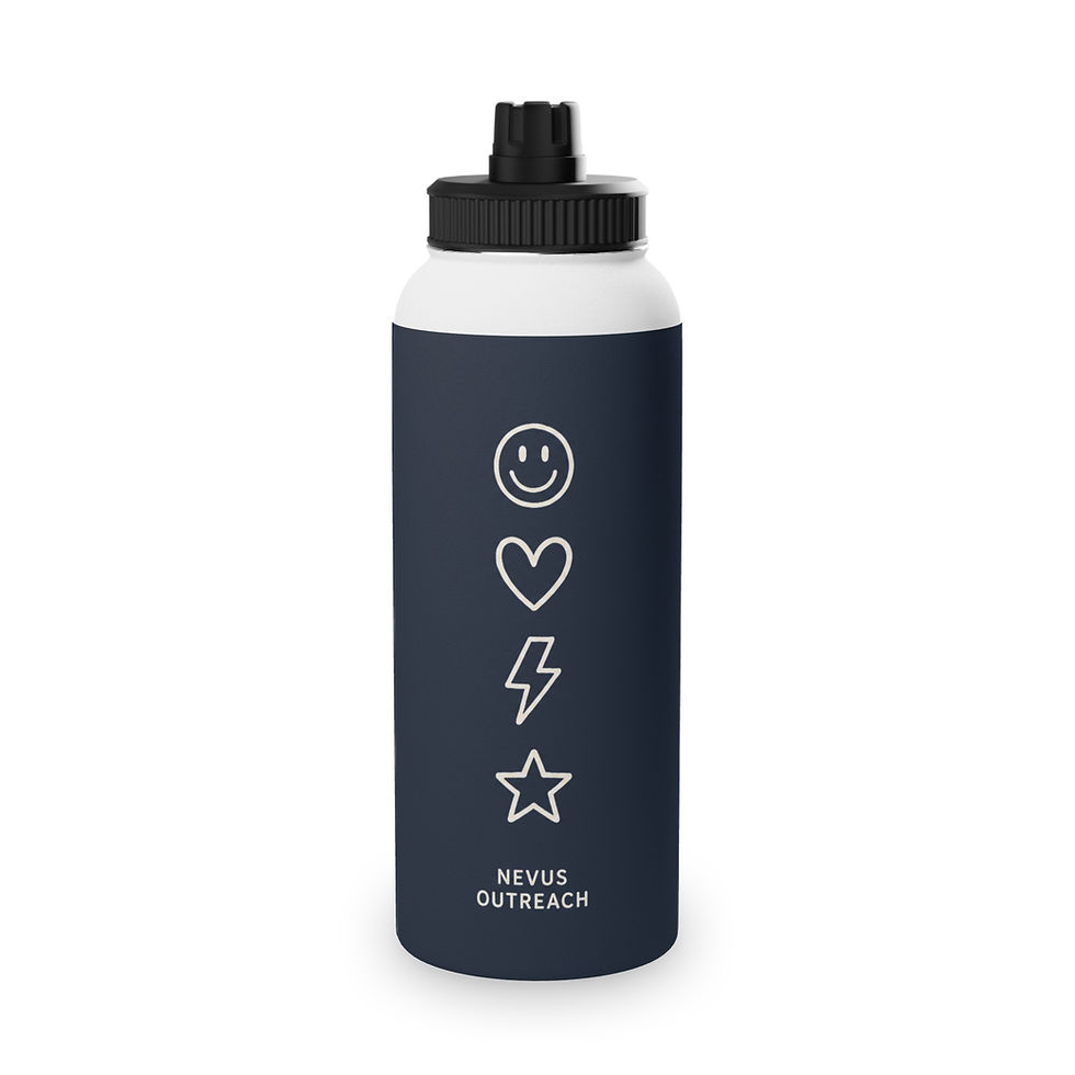 Thumbnail: Smile, Heart, Lightning, Star Stainless Steel Water Bottle