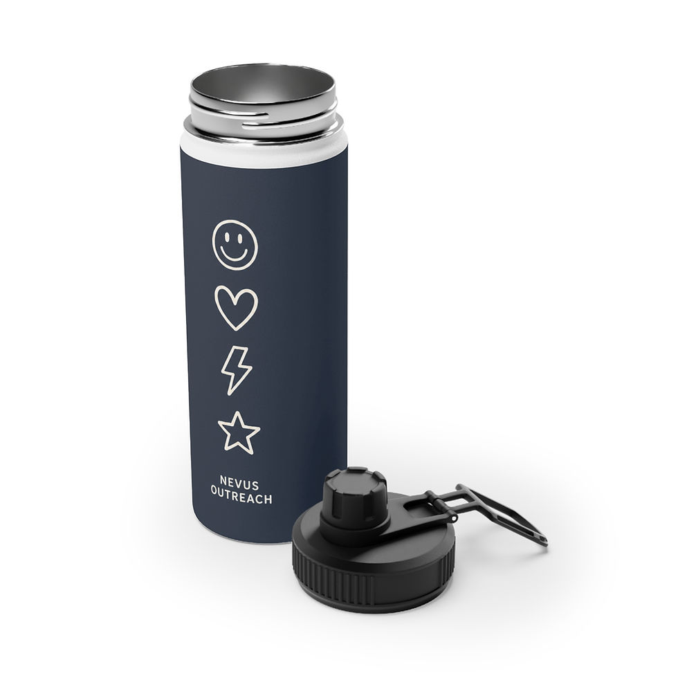 Thumbnail: Smile, Heart, Lightning, Star Stainless Steel Water Bottle