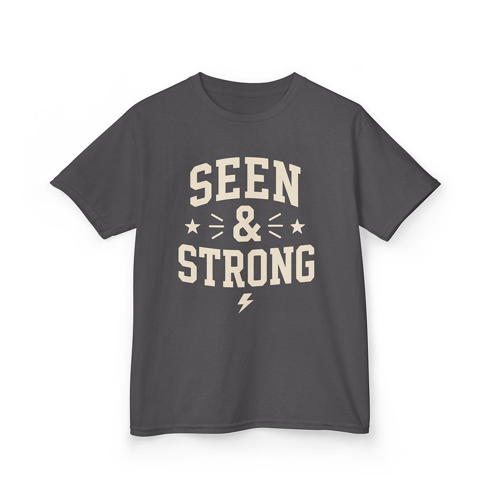 Thumbnail: "Seen & Strong" Youth T‑Shirt