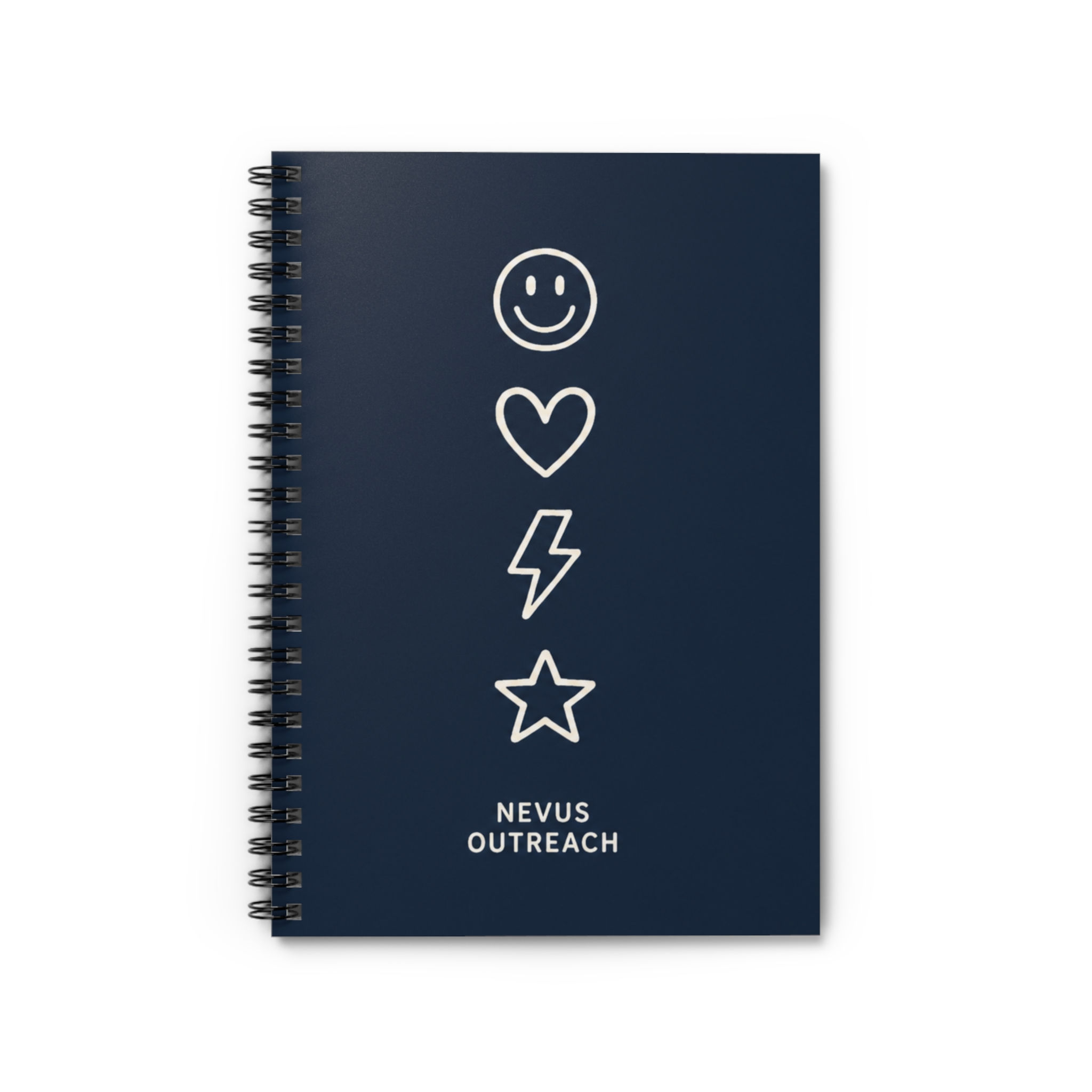 Nevus Outreach Navy Spiral Notebook