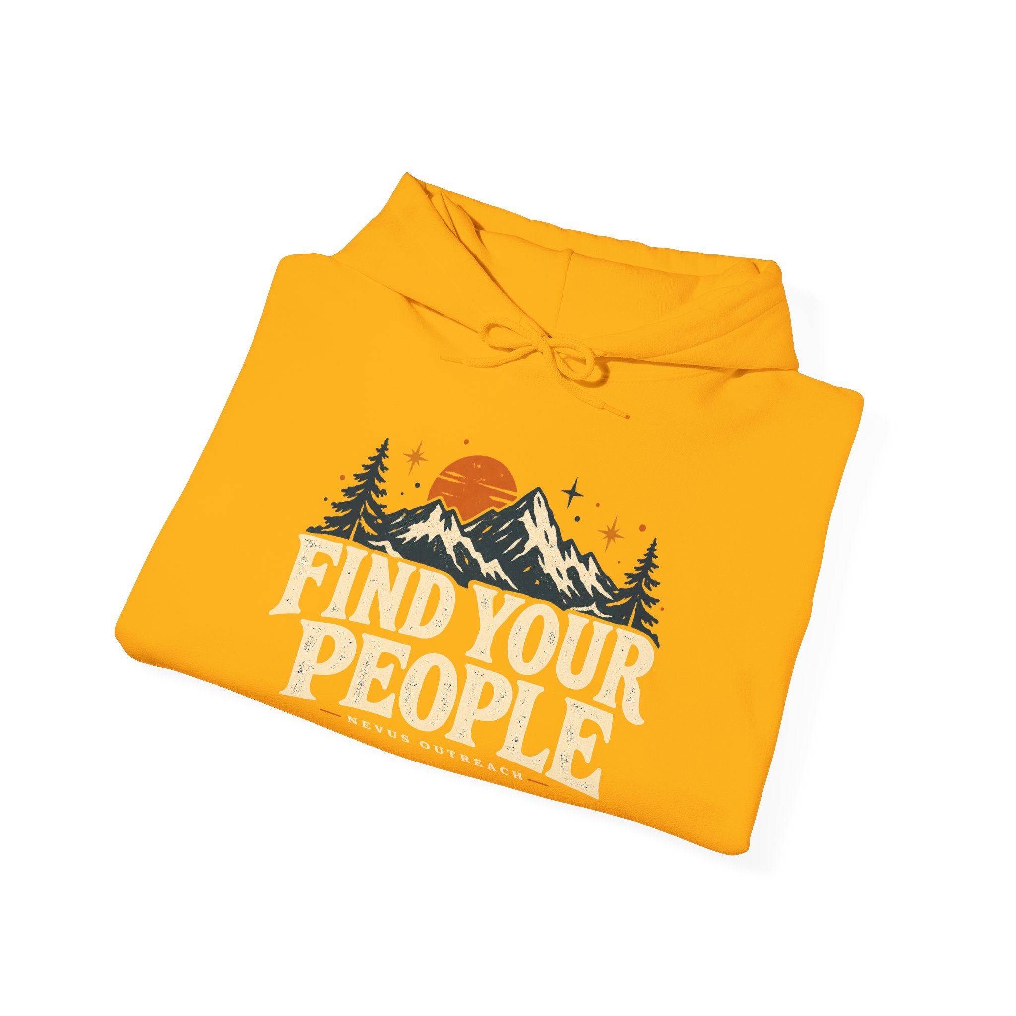 Find Your People Vintage Graphic Hoodie | Nevus Outreach