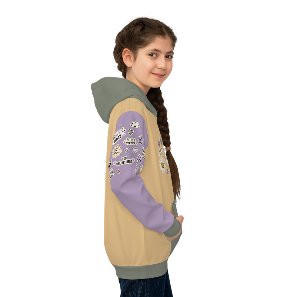 Thumbnail: Nevus Outreach' Patch Graphic Youth Hoodie