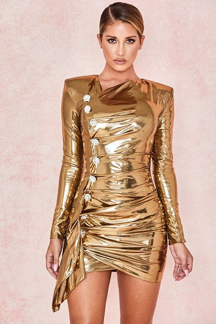 ROBE DORÉE MOULANTE ET SEXY