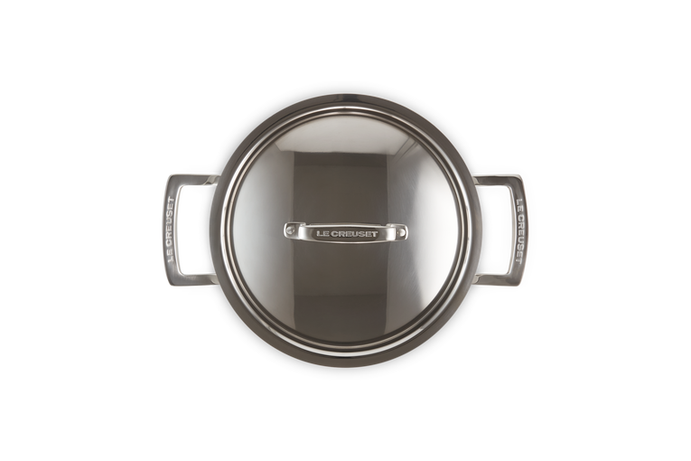 Thumbnail: Le Creuset 3-ply Stainless Steel Deep Casserole 20cm 4L