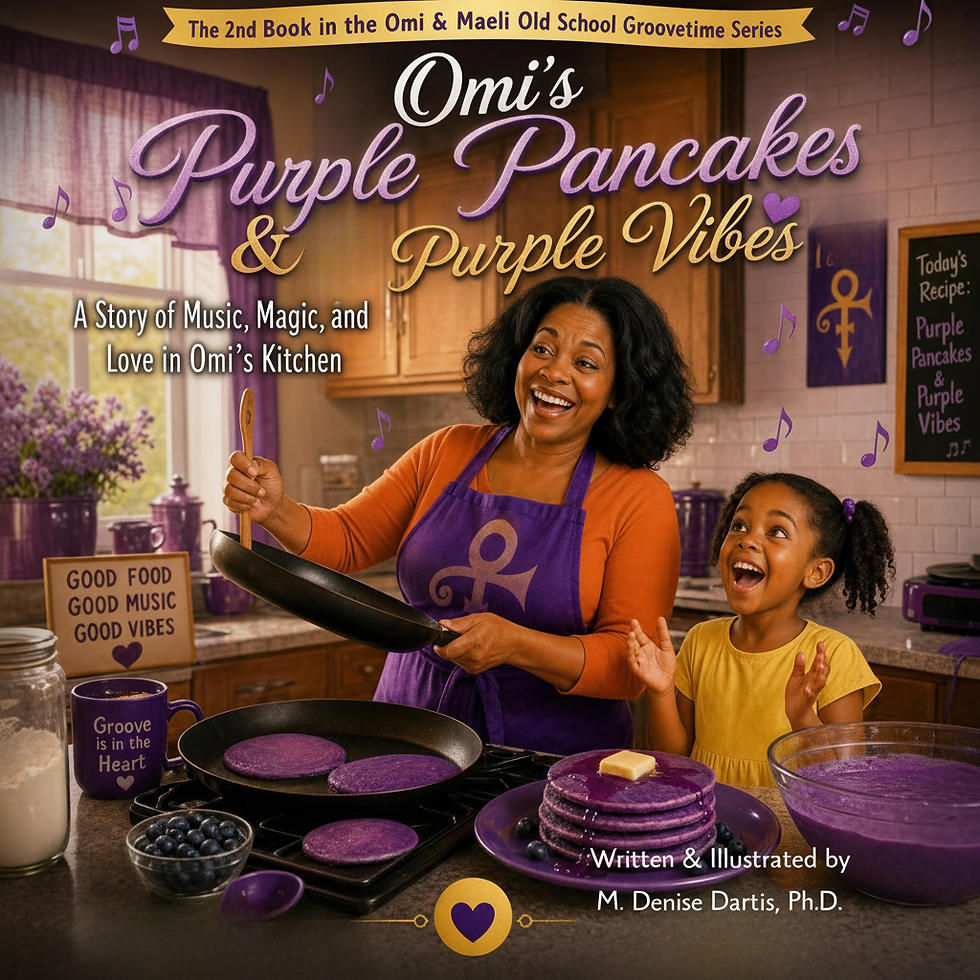Cover of Omi's Purple Pancakes & Purple Vibes by M. Denise Dartis, Ph.D.