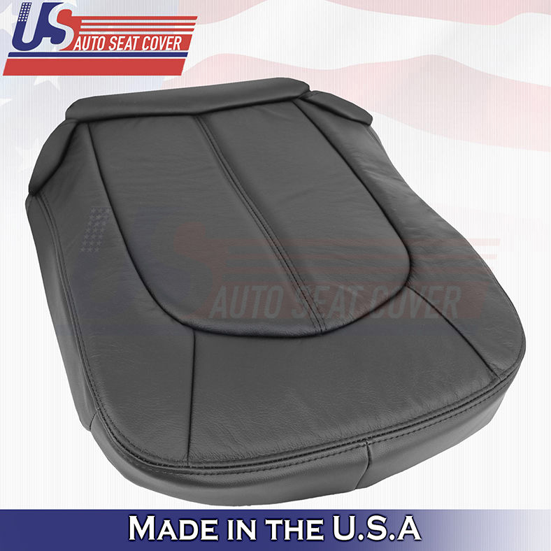 Thumbnail: 2008-2013 Cadillac CTS Driver Bottom Leather seat Cover Black