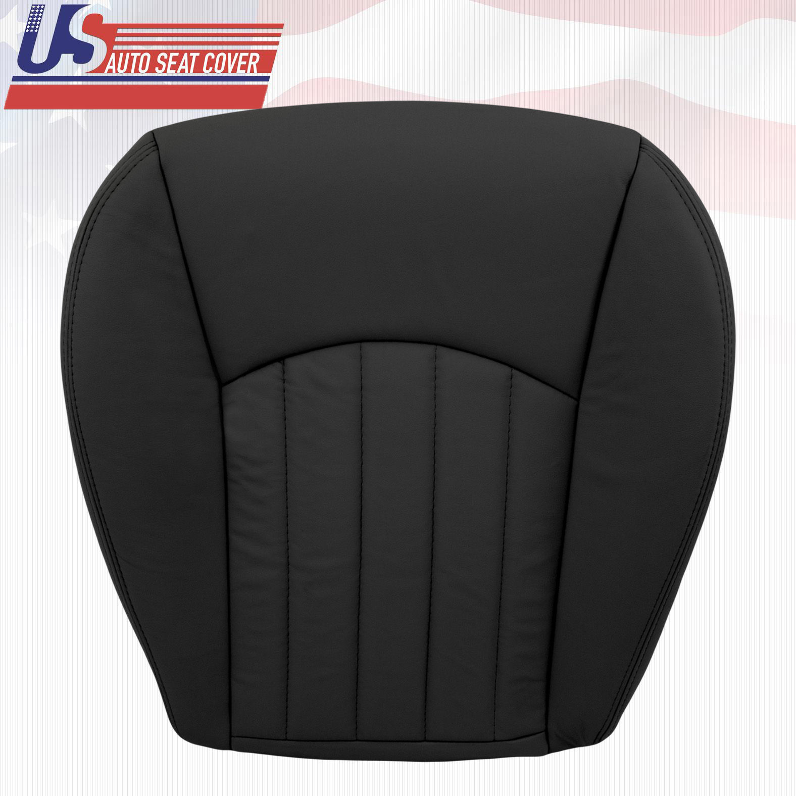 2002-2008 Jaguar X-Type Driver Bottom Leather Seat CoverBlack