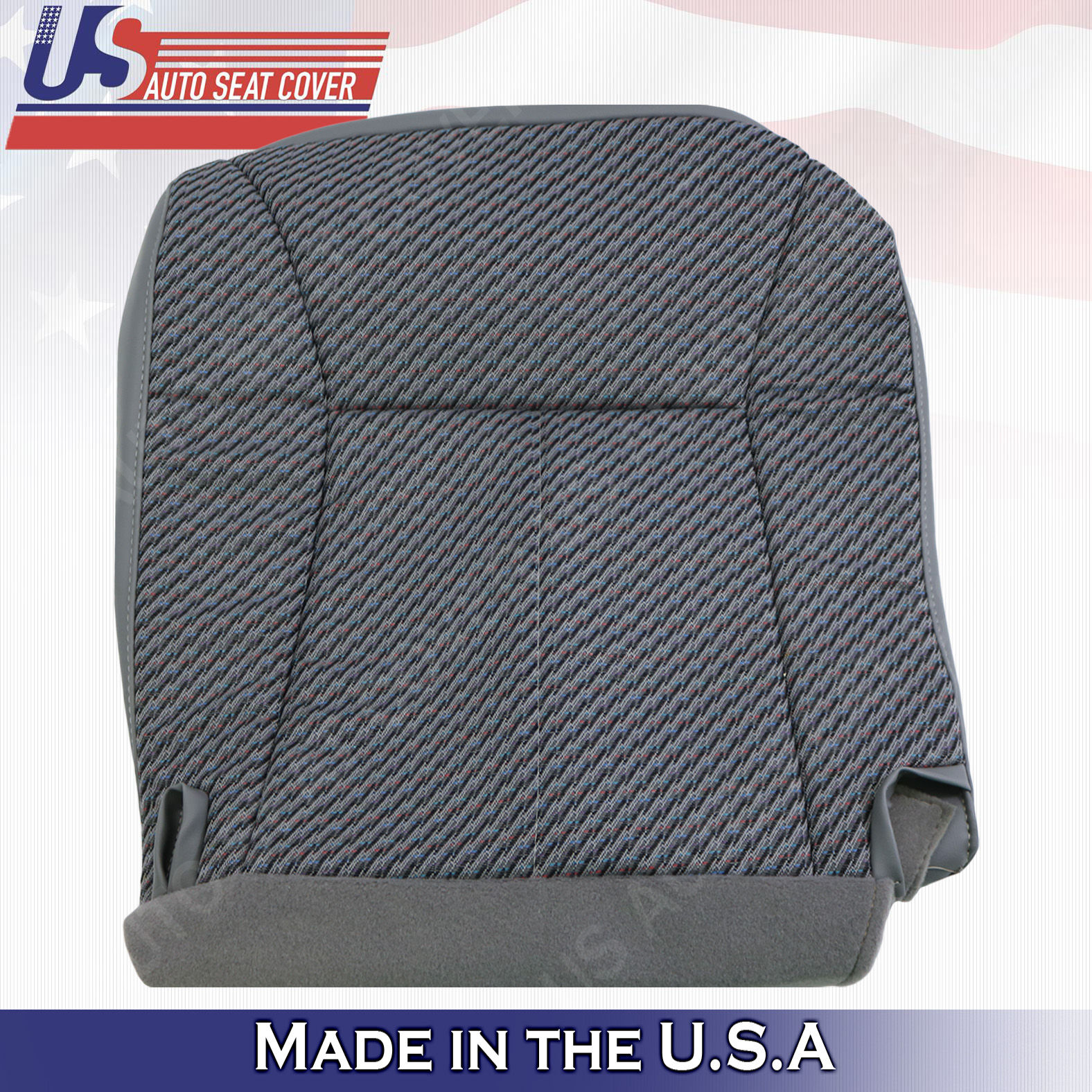 1998-2002 Dodge Ram 1500 2500 WT Passenger BOTTOM Cloth Seat Cover gray