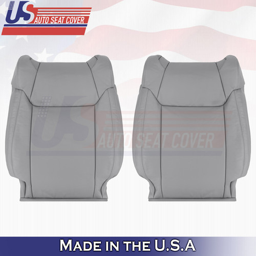 20142018 Toyota Tundra Driver/Passenger Top Leather seat Covers Gray