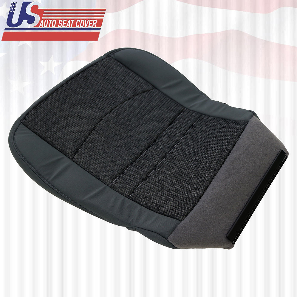 2013 2018 Dodge Ram SLT Outdoorsman Passenger Bottom Cloth Seat Cover Dark Gray usautoseatcover