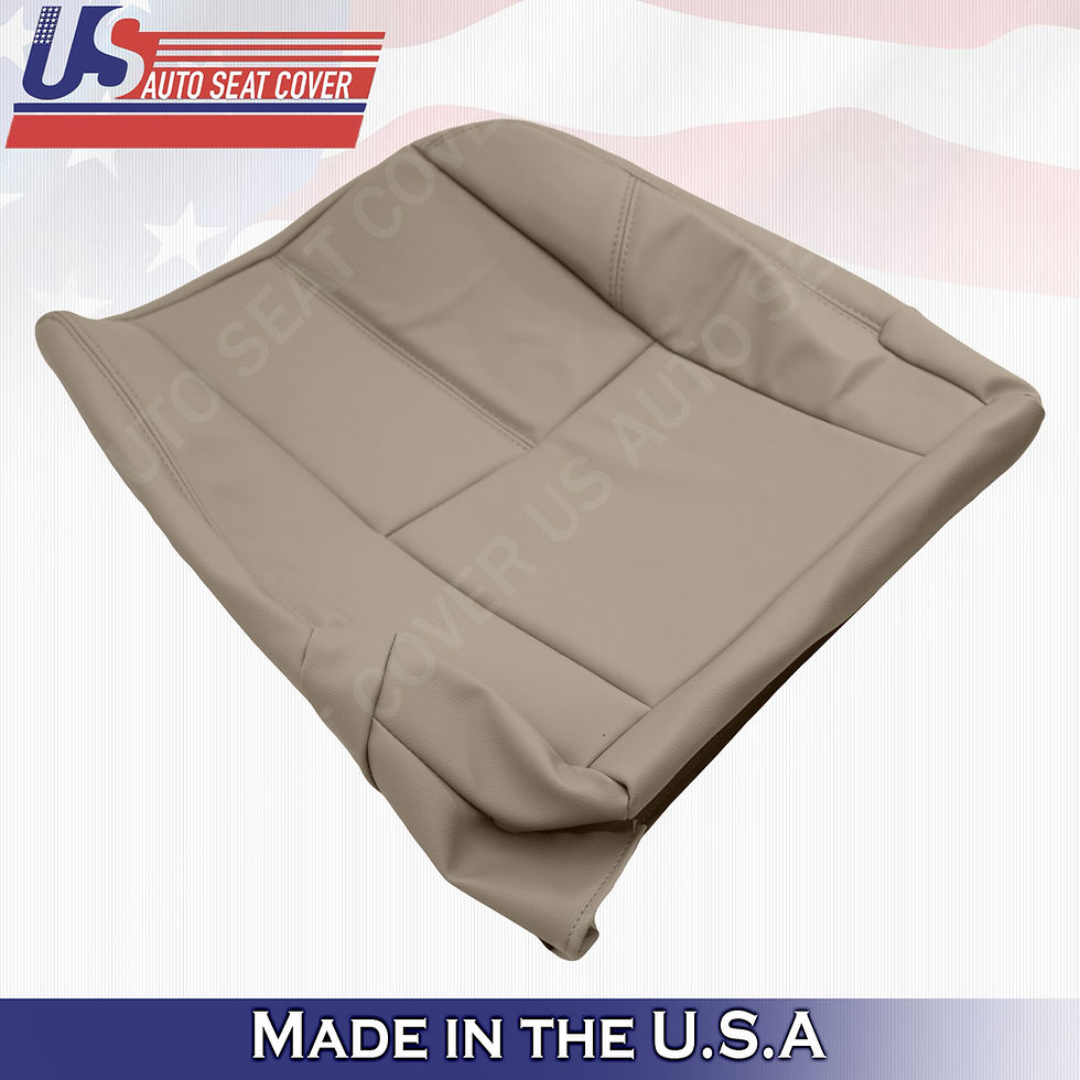 Thumbnail: 2007-2014 Chevy rear 60/40 split bench bottom seat cover in shale