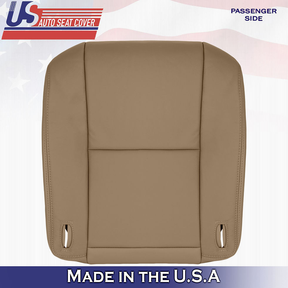 Thumbnail: 1998-2003 Toyota Sienna Passenger Bottom Leather Seat Cover Tan