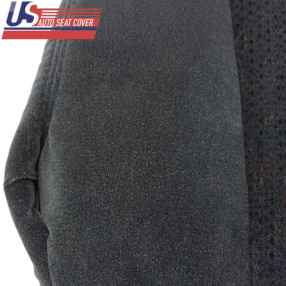Thumbnail: 1999-2002 Chevy Silverado Driver Bottom Cloth Seat Cover in 2-Tone Dark Gray