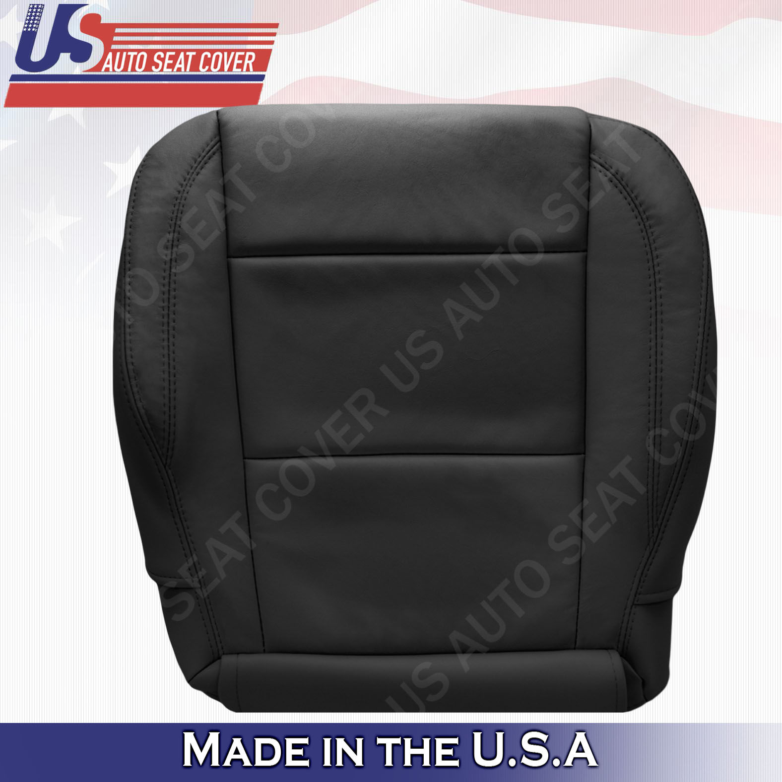 For 2004 to 2010 Infiniti QX56 Passenger Bottom Leather Seat Cover Black