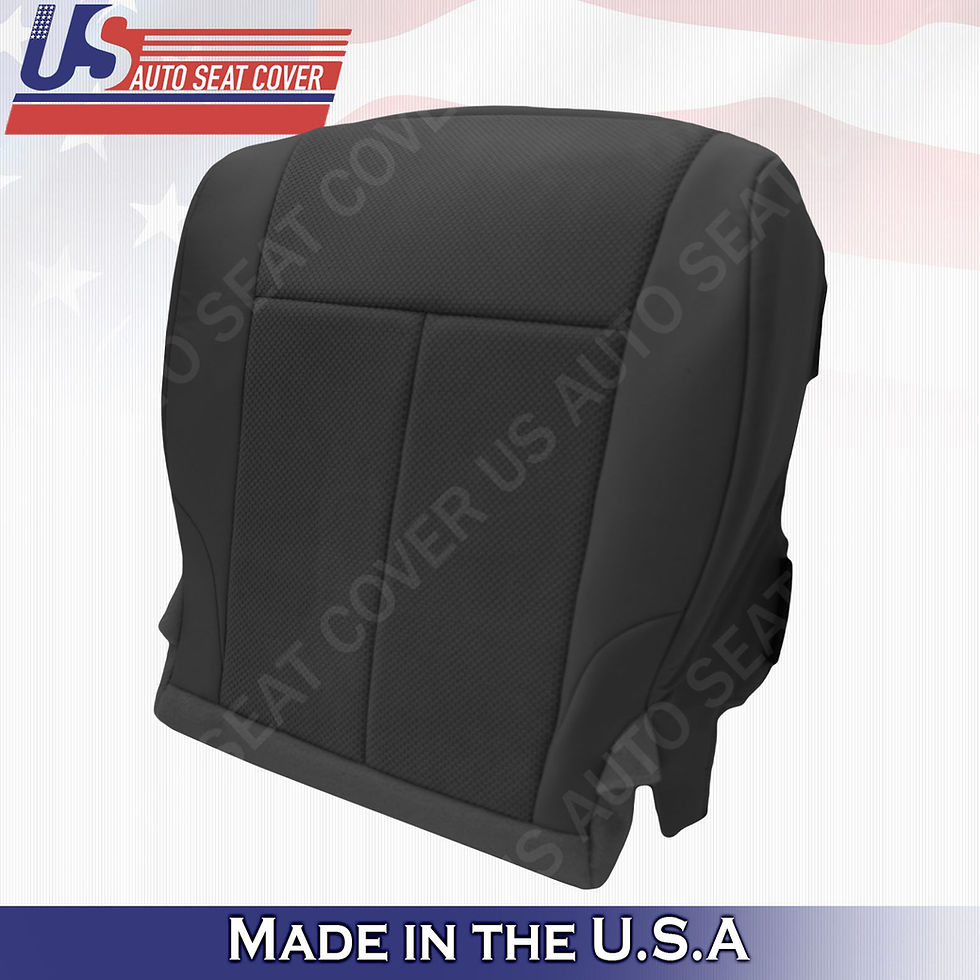 Thumbnail: For 2007-2012 Nissan Altima Driver bottom cloth seat cover Black
