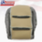 Thumbnail: For Nissan Armada Passenger Bottom Leather seat cover In 2-TONE GRAY