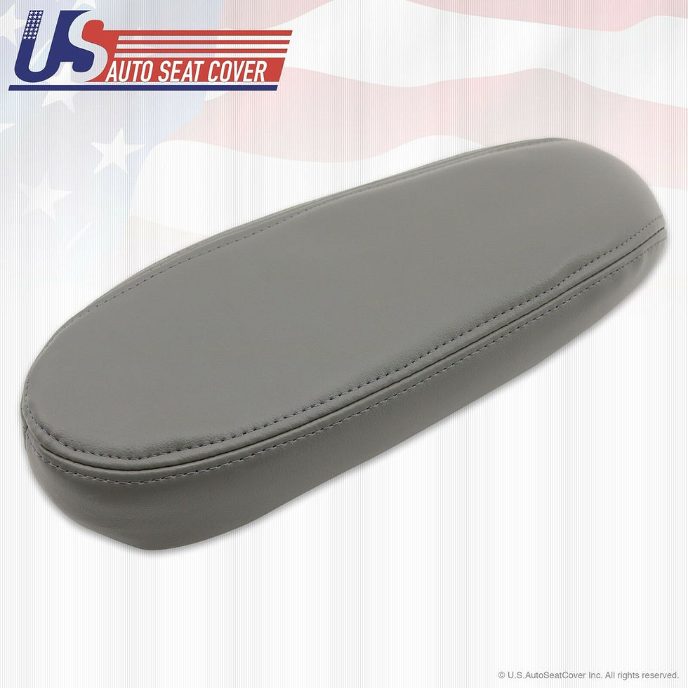 Thumbnail: 2002 - 07 Ford F-250 350 Driver Bottom/Lean Back/Armres Leather Seat Covers Gray
