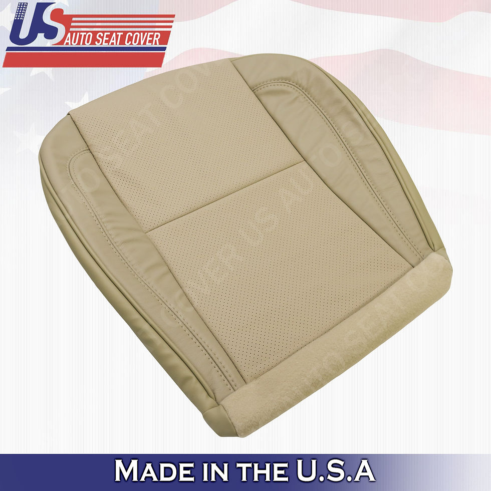 Thumbnail: For 1998 - 2005 Lexus GS300 Driver & Passenger bottom leather seat cover Tan