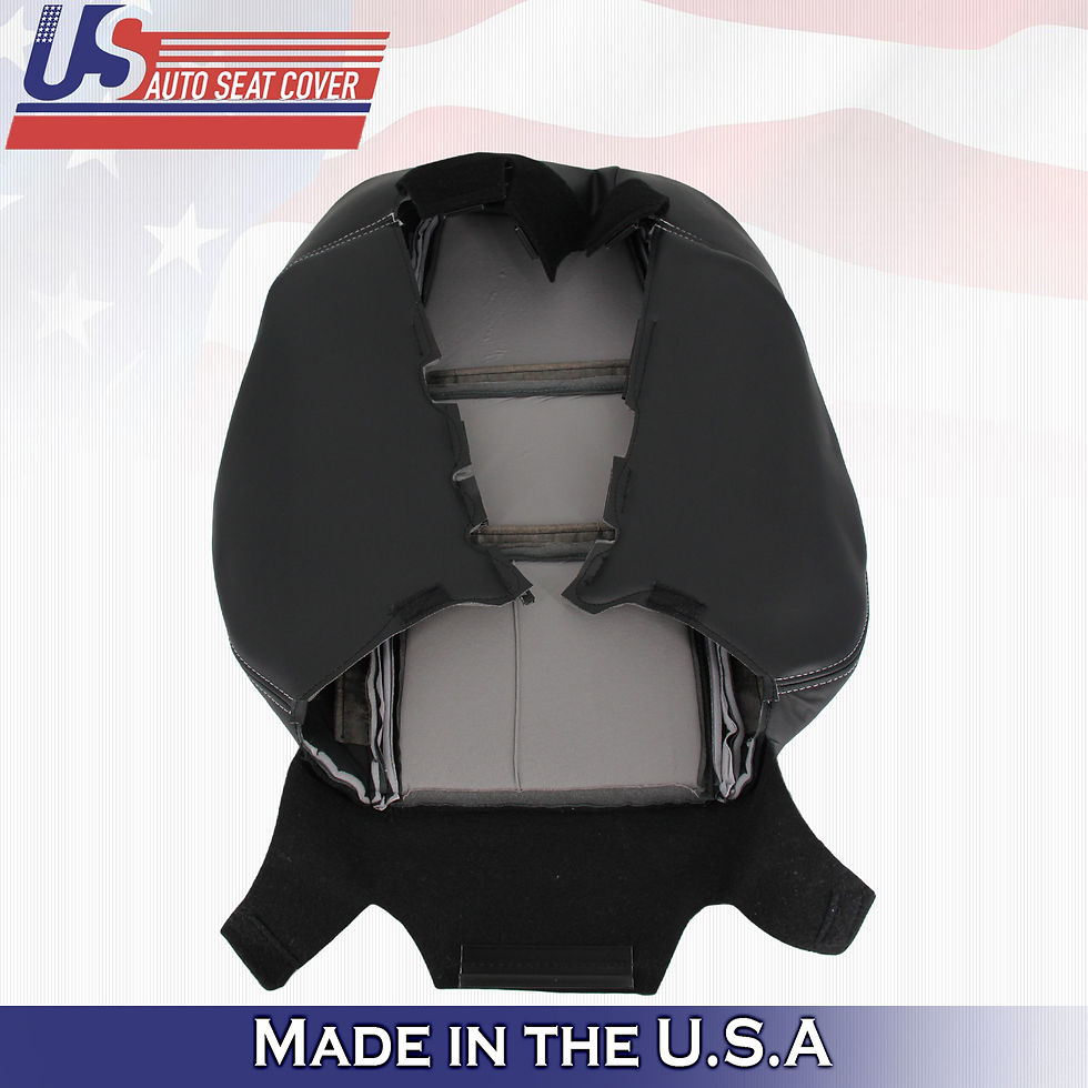 Thumbnail: 2014 ACURA TL DRIVER-PASSENGER TOPS IN LEATHER BLACK PERFORATED WHITE STITCH