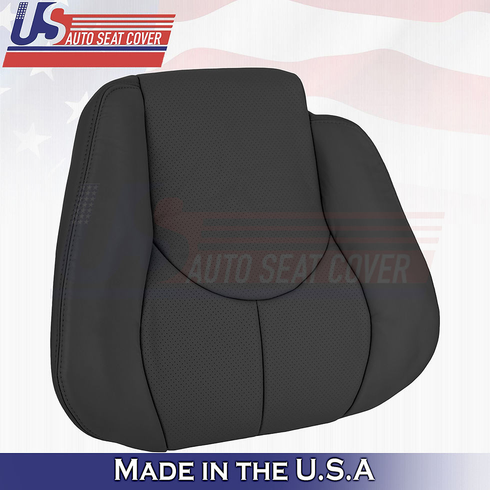 Thumbnail: 1996 to 2002 Mercedes Benz SL500 Passenger Top&Bottom Perf Leather Cover Black