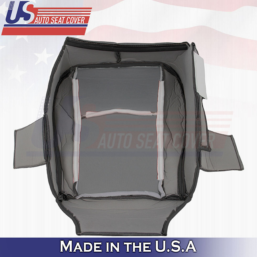 Thumbnail: 2004-2009 Cadillac SRX Driver Bottom Leather Seat Cover Black