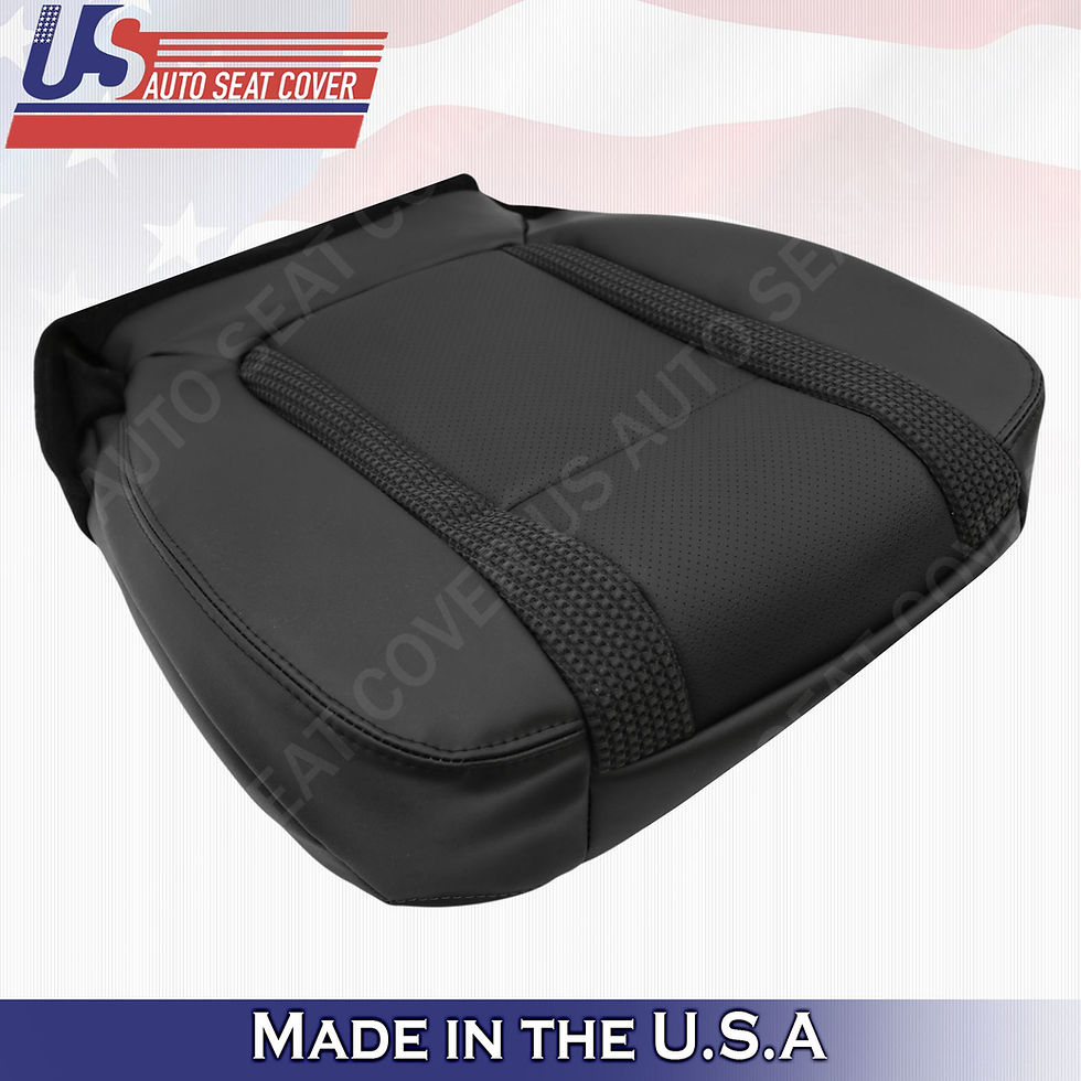 Thumbnail: 2010-2014 Ford F150 Raptor Driver Bottom Perforated Leather Seat Cover Black