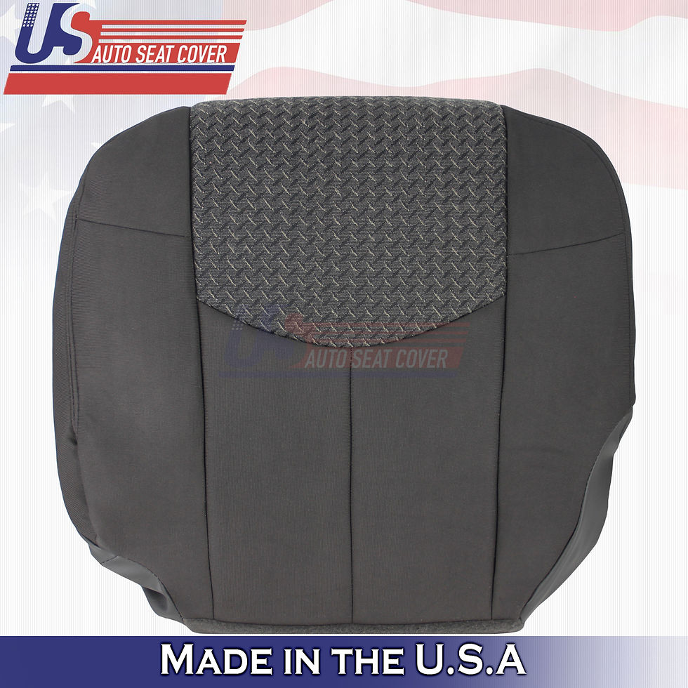 2002 Chevy Avalanche Driver Bottom Cloth Seat Cover Dk Gray