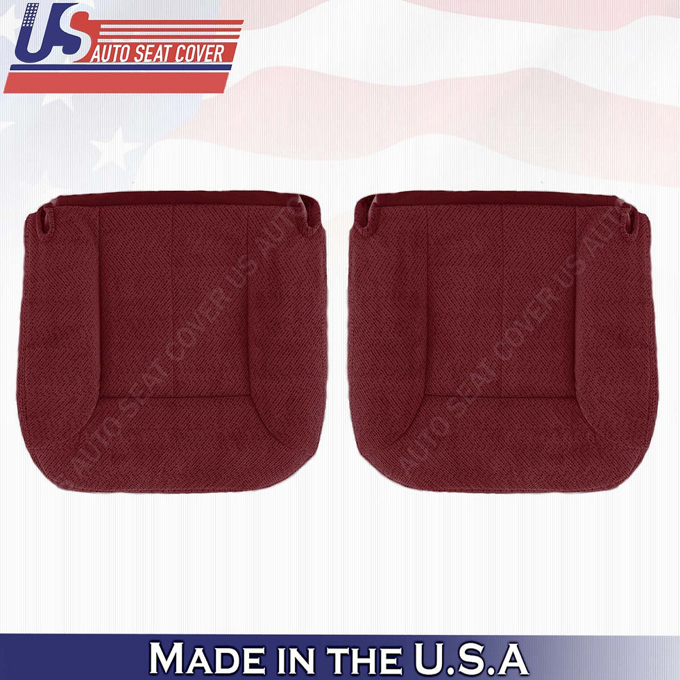 1995 -1999 GMC Yukon Driver Passenger Bottom Cloth Seat Cover Ruby Red