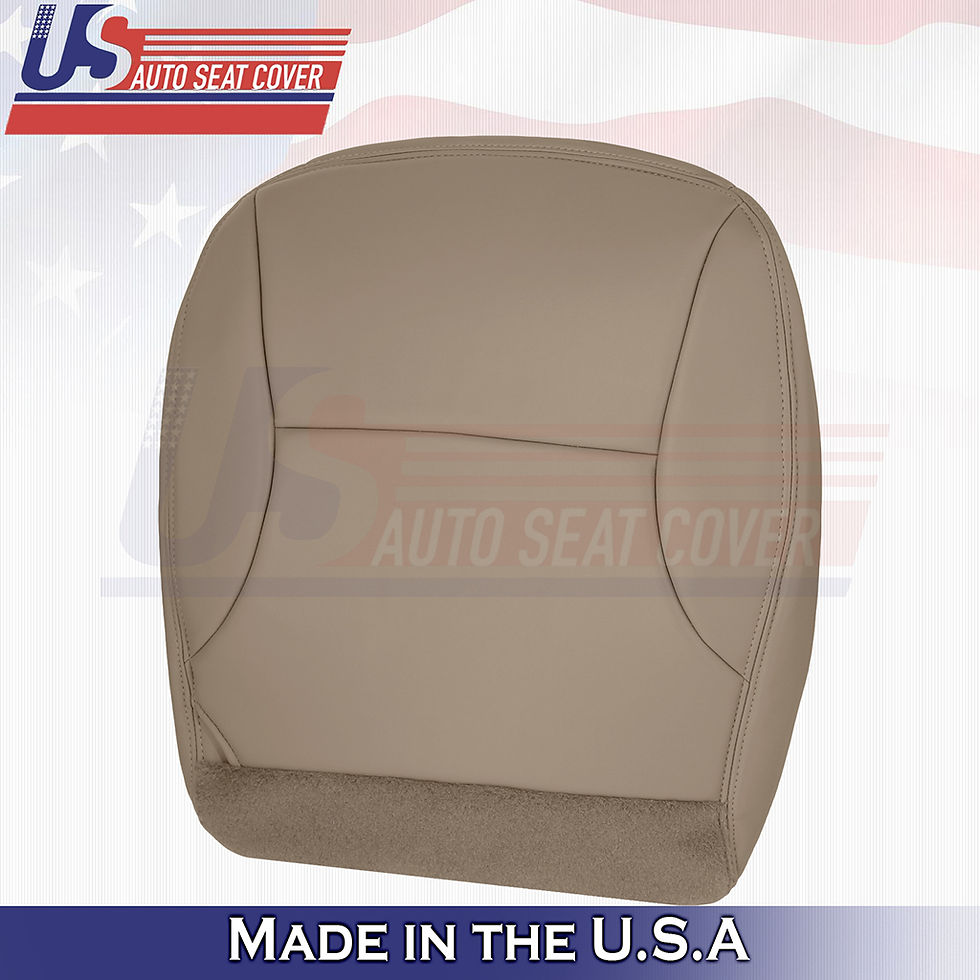 Thumbnail: 1997 1998 Ford F150 Lariat Driver/Passenger Bottom Leather Seat Covers Tan