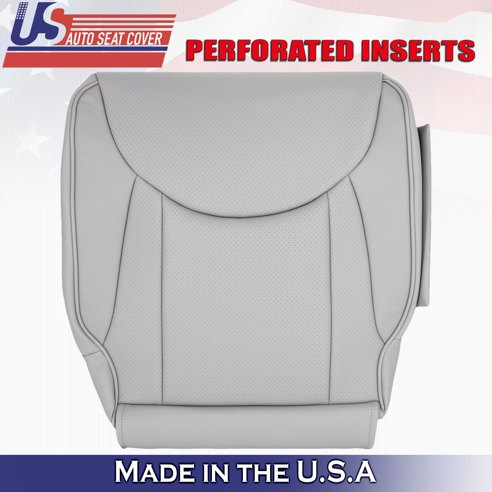 2001-2006 Lexus LS430 Driver Bottom Leather Cover Perforated Gray