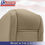Thumbnail: 1990 to1997 Toyota Land Cruiser Front Driver & Passenger Seat Covers Leather Tan