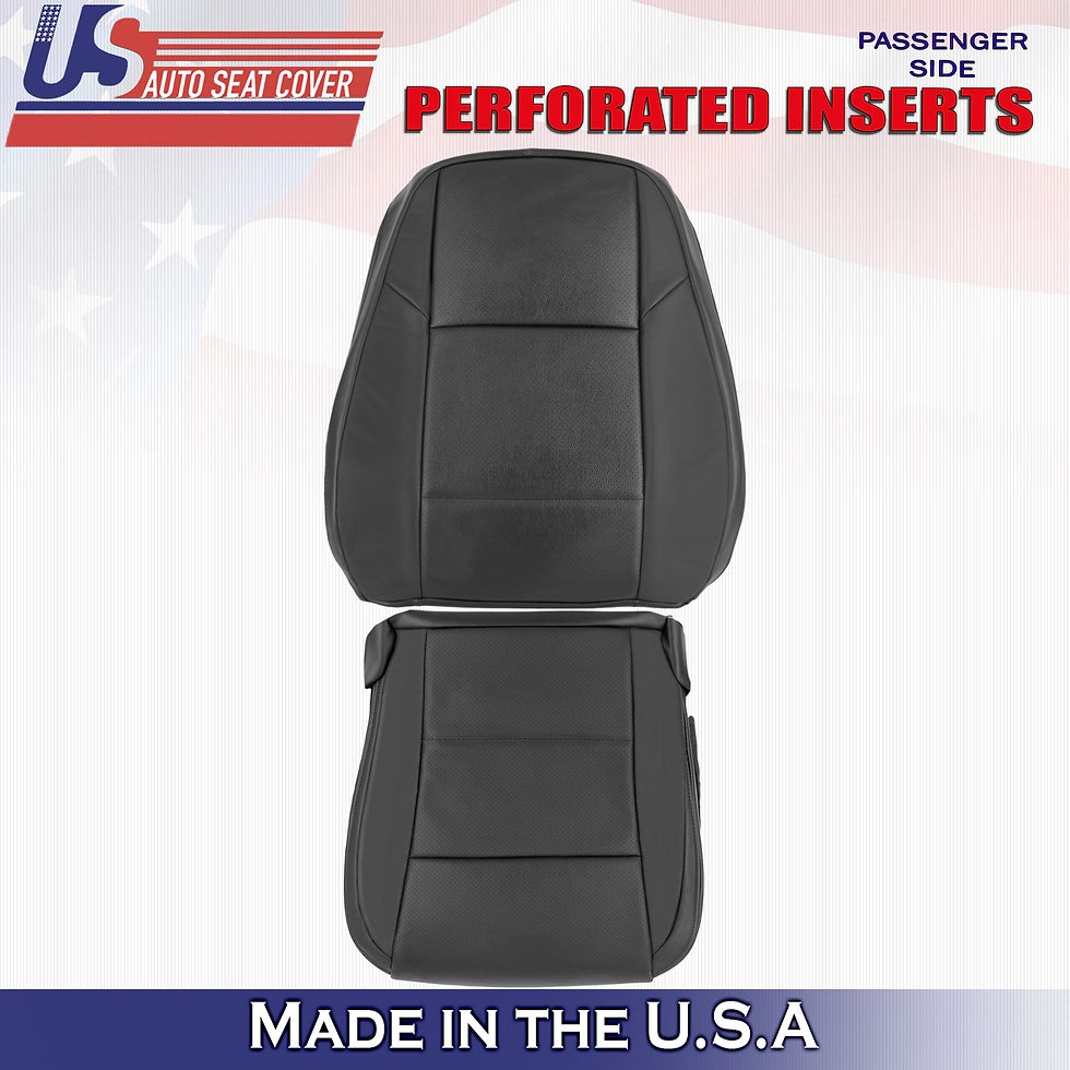 2013 -2018 Fits Lexus ES300H Passenger Top-Bottom Leather Blk Cover Perforated