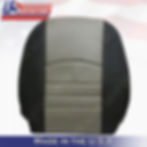 Thumbnail: 2009 - 2012 Dodge Ram WORK TRUCK Driver Top Vinyl Seat Cover 2-tone Gray
