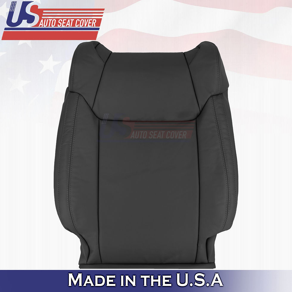 20142018 Toyota Tundra Driver Top Leather Seat Cover Black
