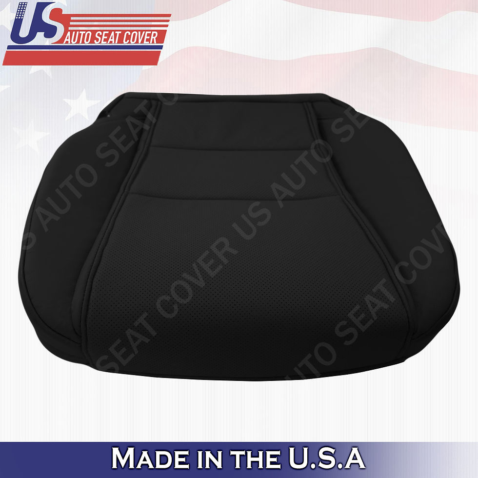 Thumbnail: Driver Perforated Bottom Black Leather fits 2009-2014 Acura TL