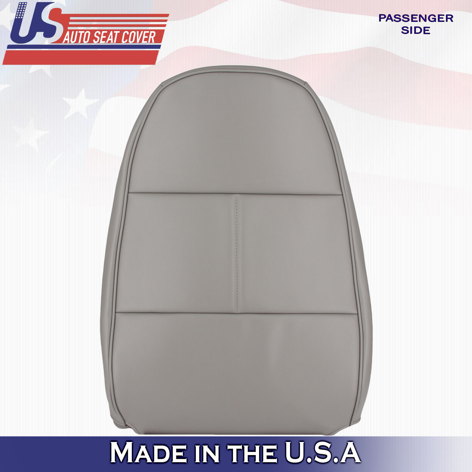 1992-1999 Ford E150 E250 E350 E450 E550 Passenger Top Gray Vinyl Seat Cover