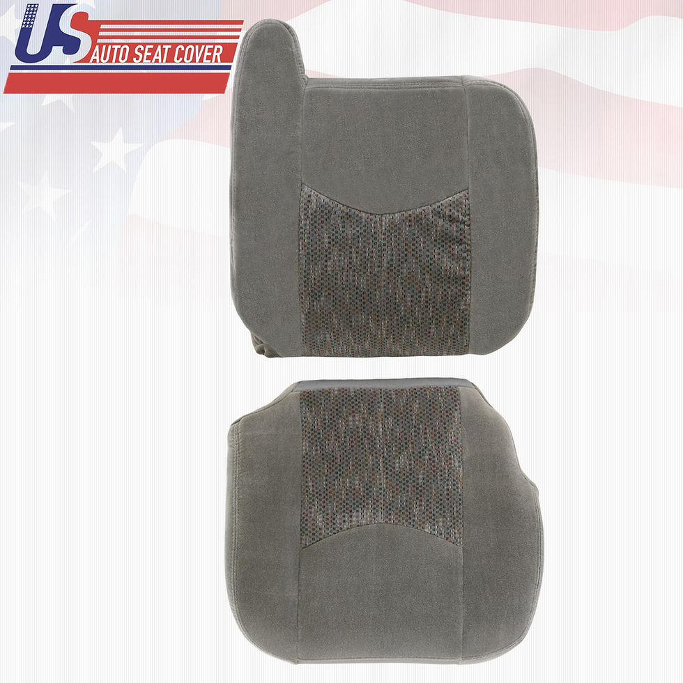 Thumbnail: 2003 to 2006 Chevy Silverado Front cloth Seat Cover Dark Gray