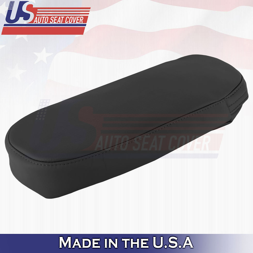 Thumbnail: 2003-2007 Ford Crown Victoria Driver Leather Armrest Cover Black