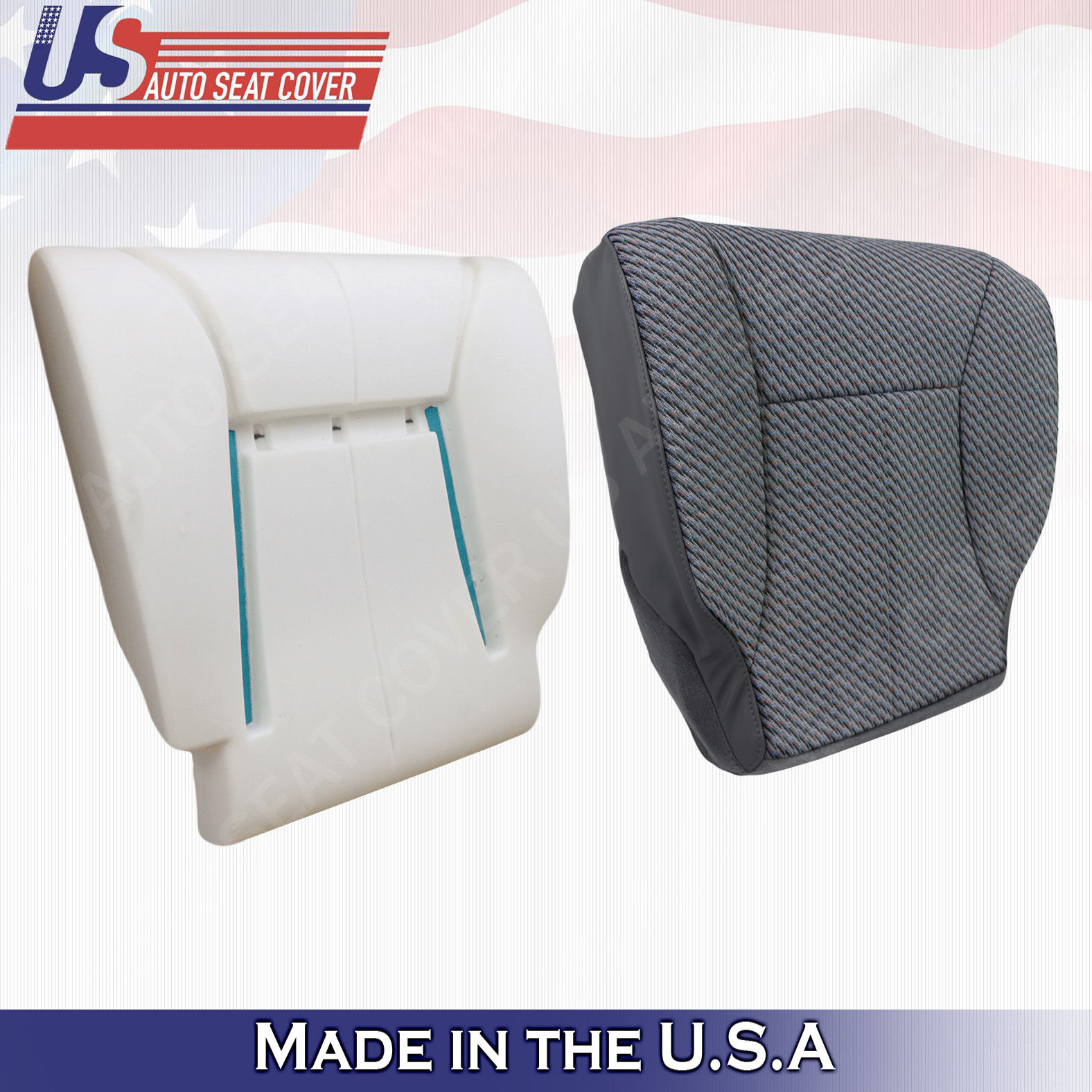 1998-2002 Dodge Ram  DRIVER BOTTOM CLOTH DK GRAY+ FOAM CUSHION