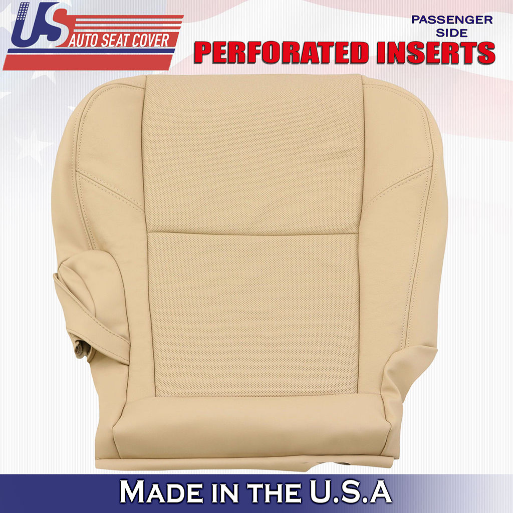 2007-2014 Cadillac Escalade 2nd Row Passenger Side Bottom Leather Seat Cover TAN